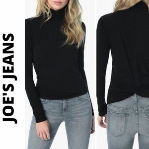 NWT JOE'S JEANS Harriette Turtlenecks Black Top